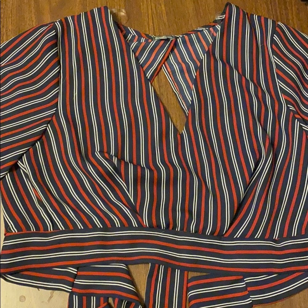 Open back cropped top